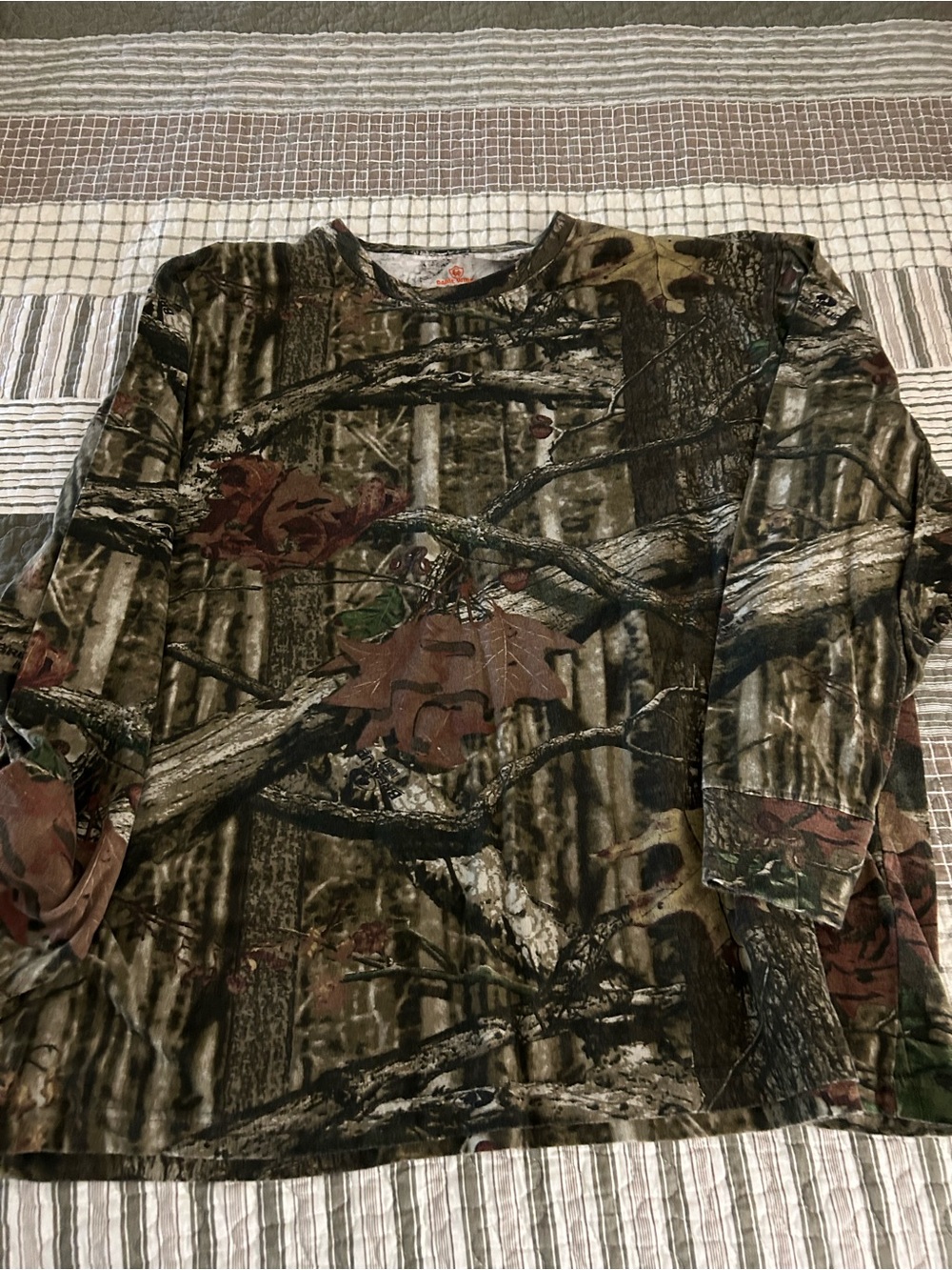 Men’s Long-Sleeve Camo - Green/Brown